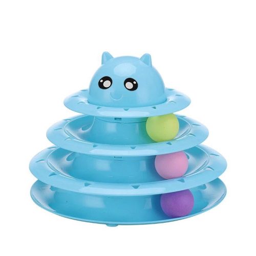 3-Tier Cat Tower Roller Toy